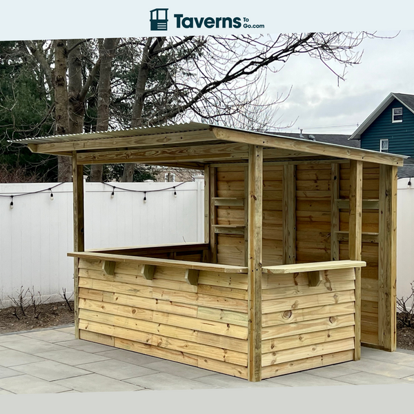 Taverns-To-Go 10 x 7 ft The 7-Up Backyard Patio Bar(X-Large)