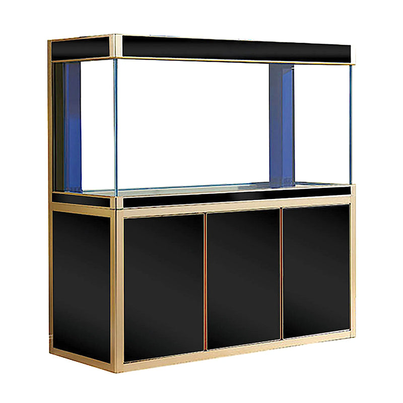 Aqua Dream 135 Gallon Tempered Glass Aquarium Black and Gold AD-1260-BK - Serenity Provision