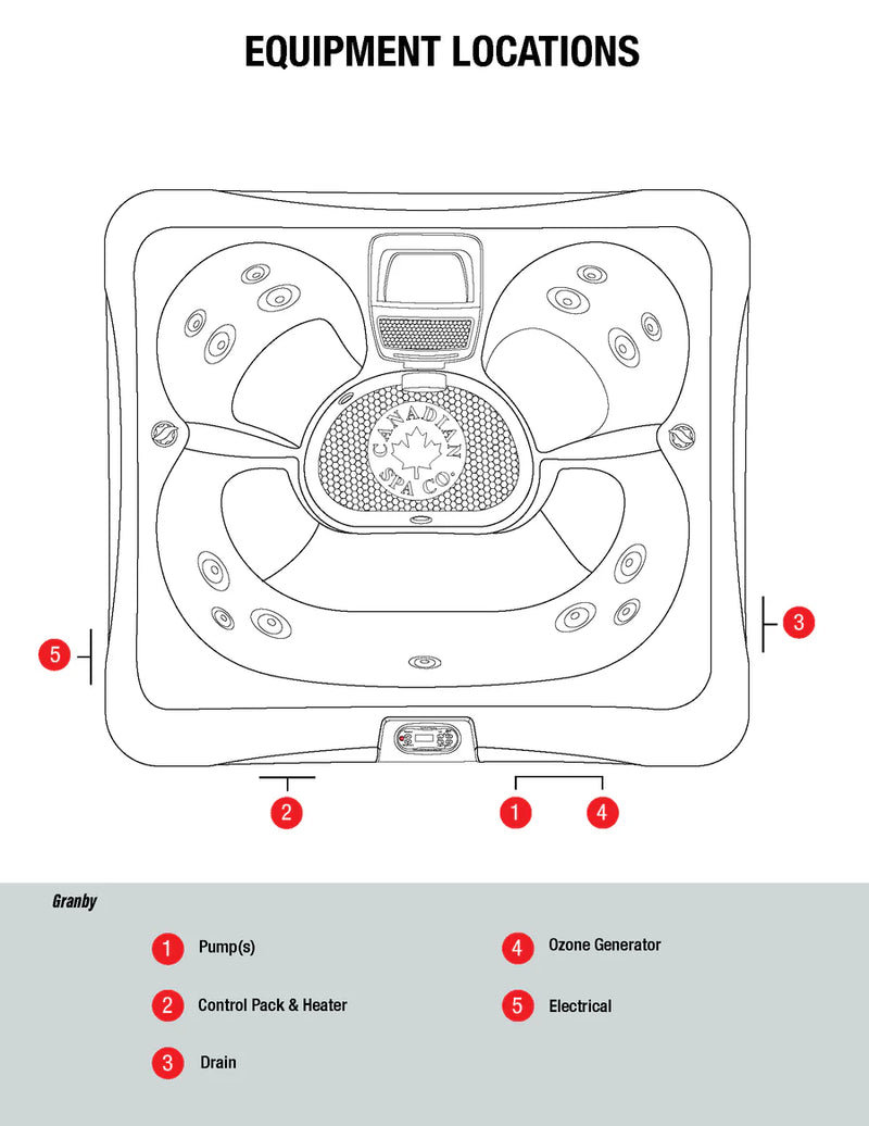 Canadian Spa Granby 4-Person 15-Jet Portable Hot Tub - KH-10128