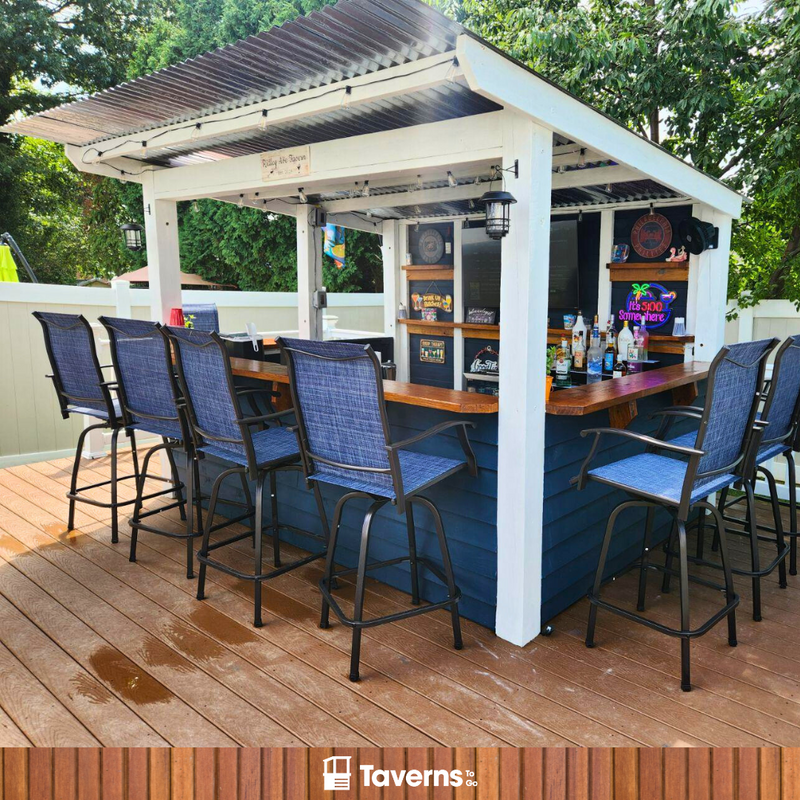 Taverns-To-Go 11 x 8 ft The 7-Up Deluxe (X-LARGE) Backyard Patio Bar