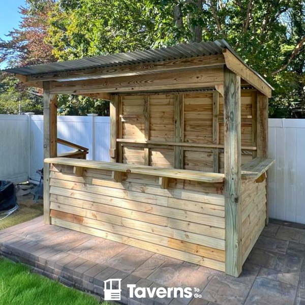 Taverns-To-Go 11 x 6 ft Dunbar Deluxe Backyard Patio Bar(LARGE)