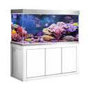 Aqua Dream 145 Gallon Tempered Glass Aquarium White and Silver AD-1260-WS - Serenity Provision