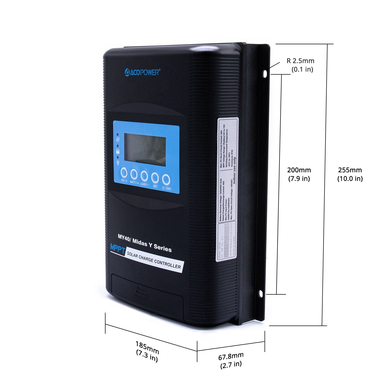 ACOPOWER Midas 40A MPPT Solar Charge Controller