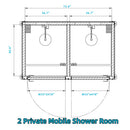 Bastone 2 Private Mobile Shower Room - PM000128 - Serenity Provision