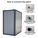 Bastone 2 Private Toilet Stalls Portable Restroom PM000121