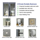 Bastone 2 Private Toilet Stalls Portable Restroom - PM000121 - Serenity Provision