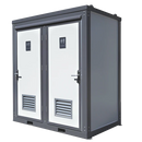 Bastone 2 Private Toilet Stalls Portable Restroom - PM000121 - Serenity Provision