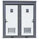 Bastone 2 Private Toilet Stalls Portable Restroom - PM000121 - Serenity Provision