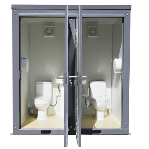Bastone 2 Private Toilet Stalls Portable Restroom - PM000121 - Serenity Provision