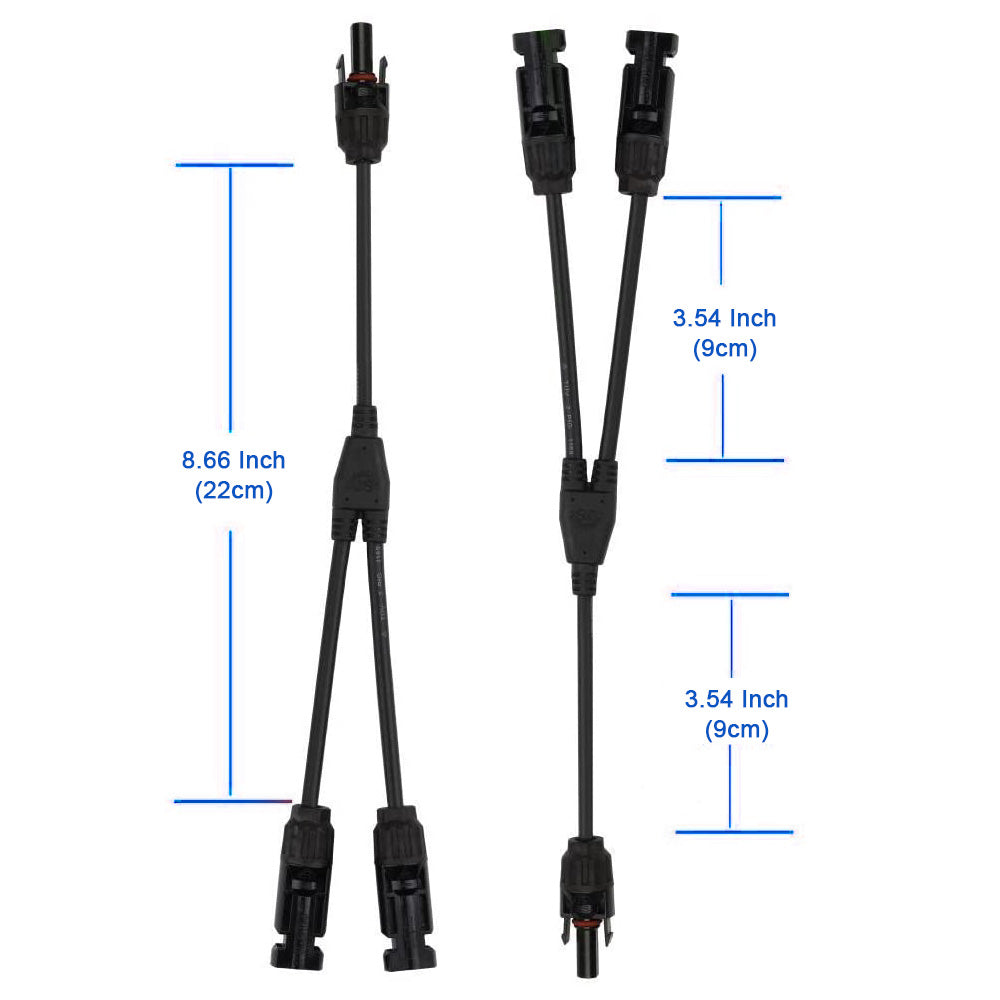 ACOPWER 1 Pair Solar Panel PV T/Y Connectors