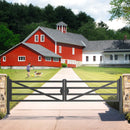 20 ft Farm Driveway Gate with Diagonal Tubes, Dual Swing