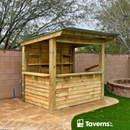 Taverns-To-Go 9 x 6 ft Castlebar Deluxe Backyard Patio Bar (MEDIUM)