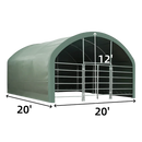 Chery Industrial 20' x 20' Livestock Corral Shelter with Front Door