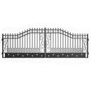 20x8 ft Steel Dual Swing Driveway Gate