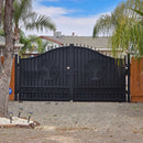 20x8 ft Steel Dual Swing Driveway Gate