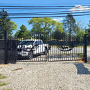 20x8 ft Steel Dual Swing Driveway Gate