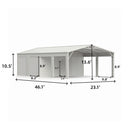 23'x46' Large Metal Garage Shed for Vehicles, Equipment & Workshop Use - Serenity Provision