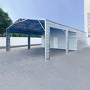 23'x46' Large Metal Garage Shed for Vehicles, Equipment & Workshop Use - Serenity Provision