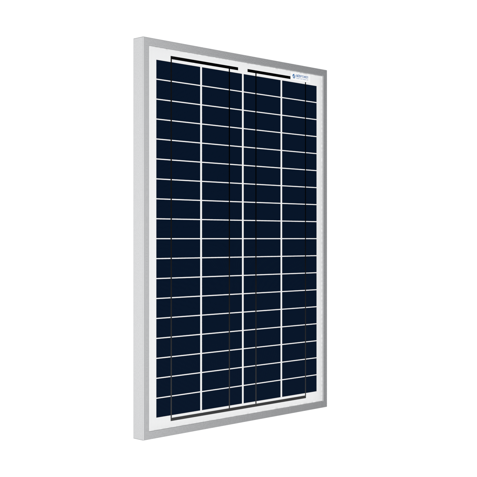 ACOPower 25 Watts Polycrystalline Solar Panel, for 12 Volt Battery Charger