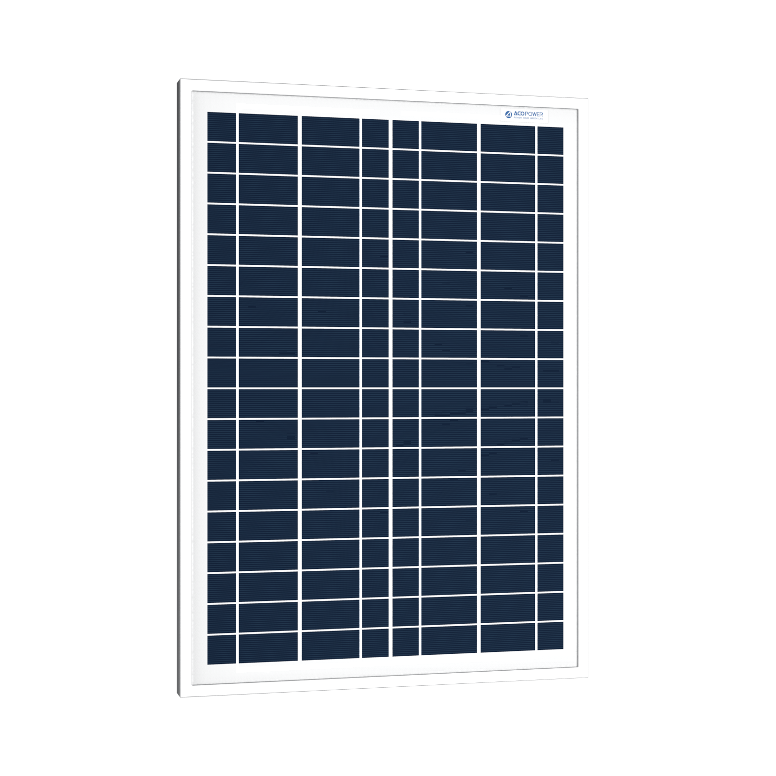 ACOPower 25 Watts Polycrystalline Solar Panel, for 12 Volt Battery Charger