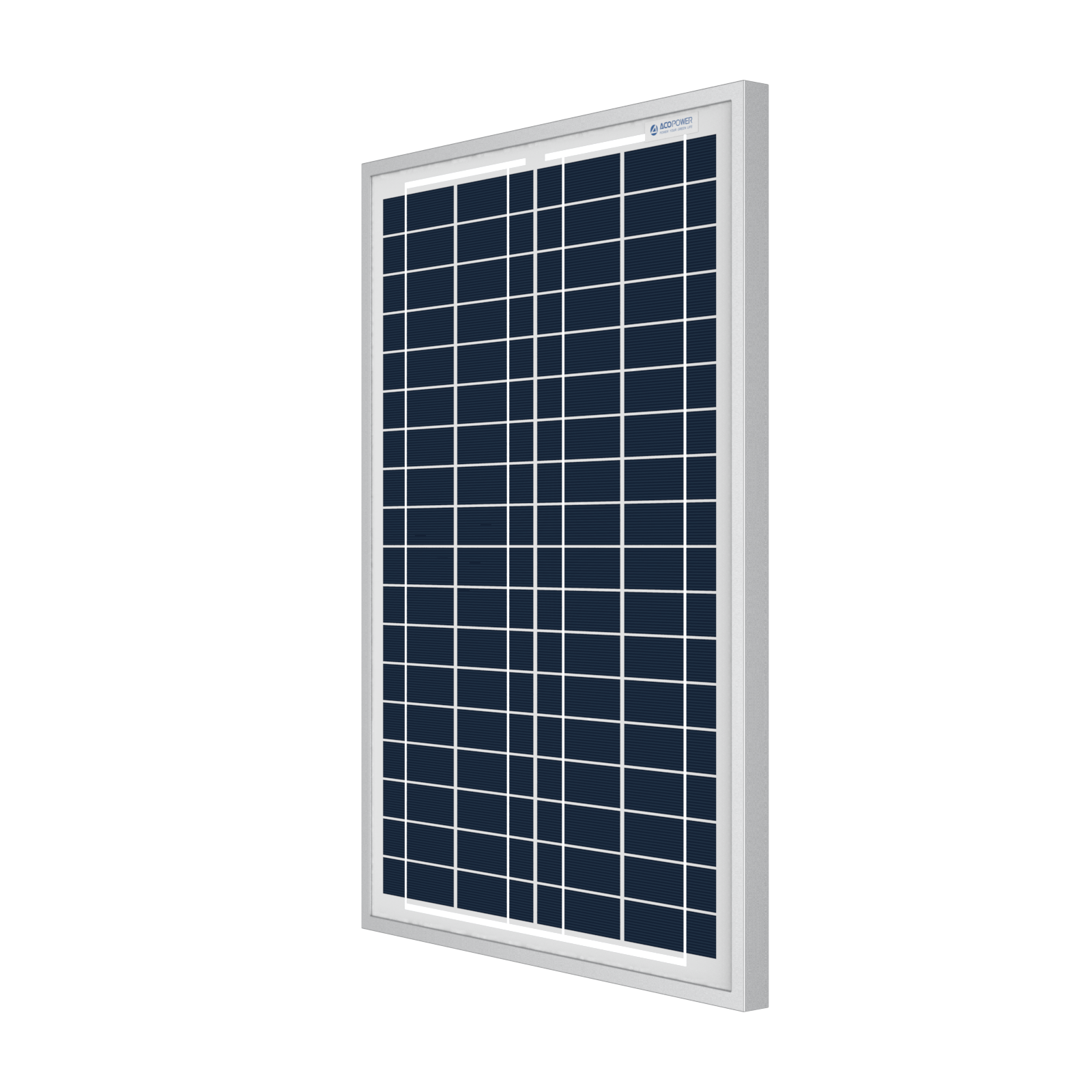 ACOPower 25 Watts Polycrystalline Solar Panel, for 12 Volt Battery Charger