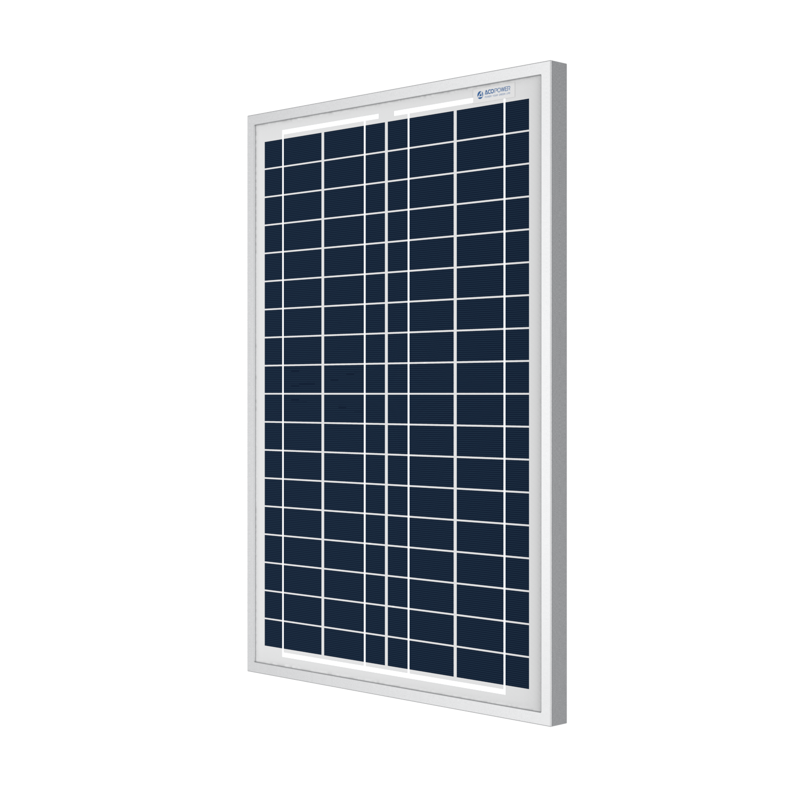 ACOPower 25 Watts Polycrystalline Solar Panel, for 12 Volt Battery Charger