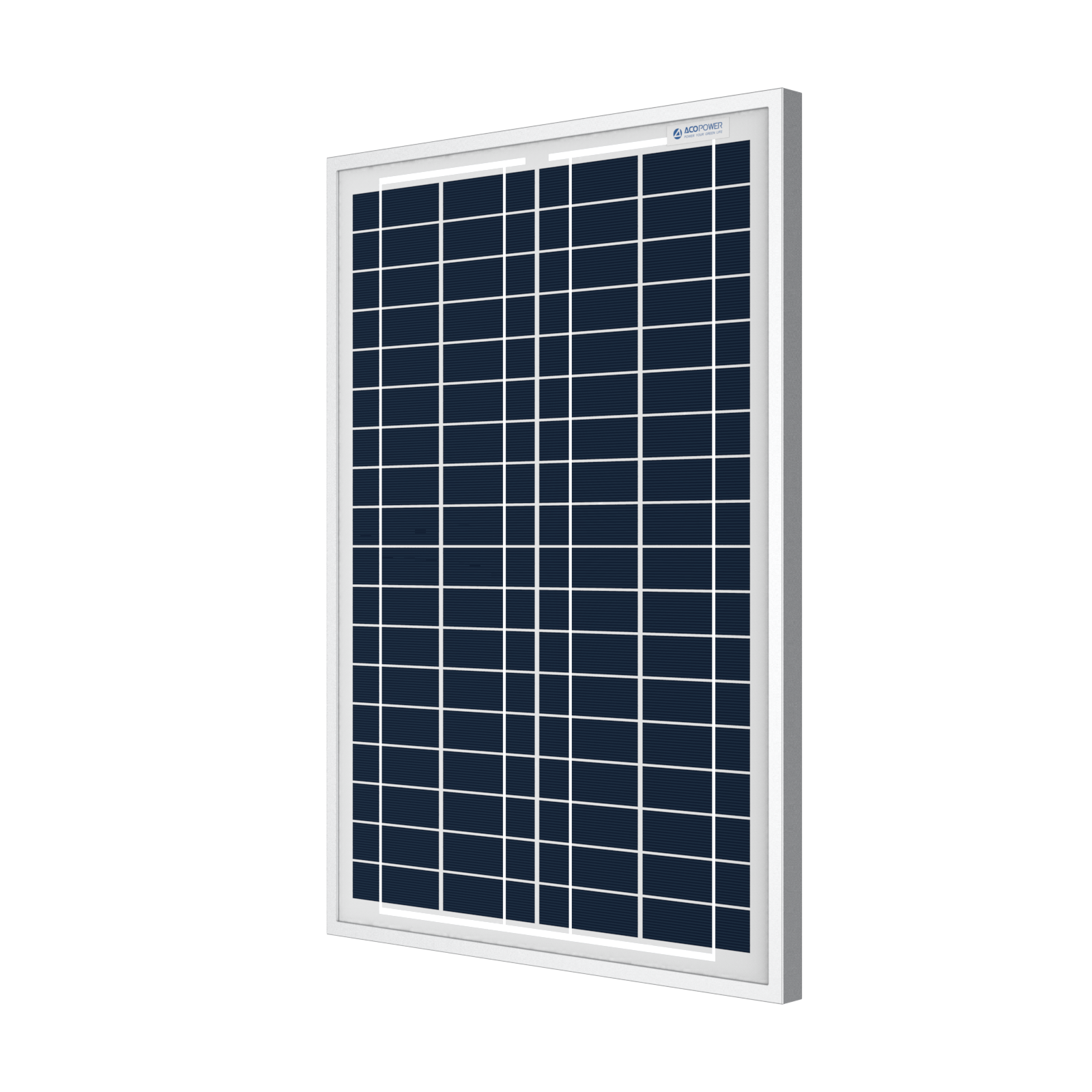 ACOPower 25 Watts Polycrystalline Solar Panel, for 12 Volt Battery Charger