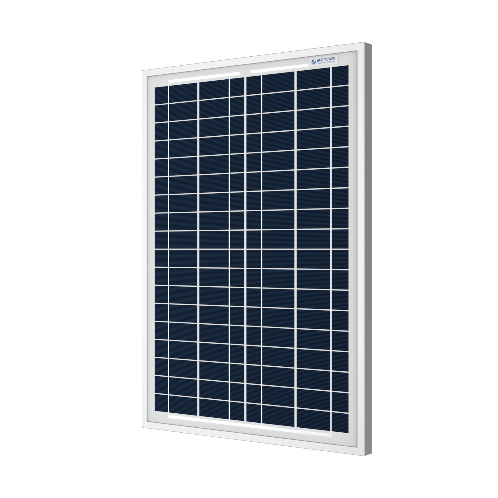 ACOPower 25 Watts Polycrystalline Solar Panel, for 12 Volt Battery Charger