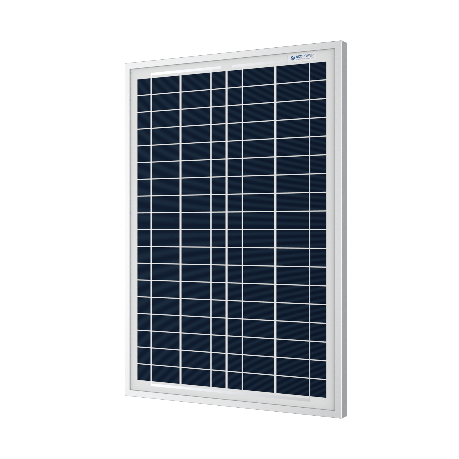 ACOPower 25 Watts Polycrystalline Solar Panel, for 12 Volt Battery Charger