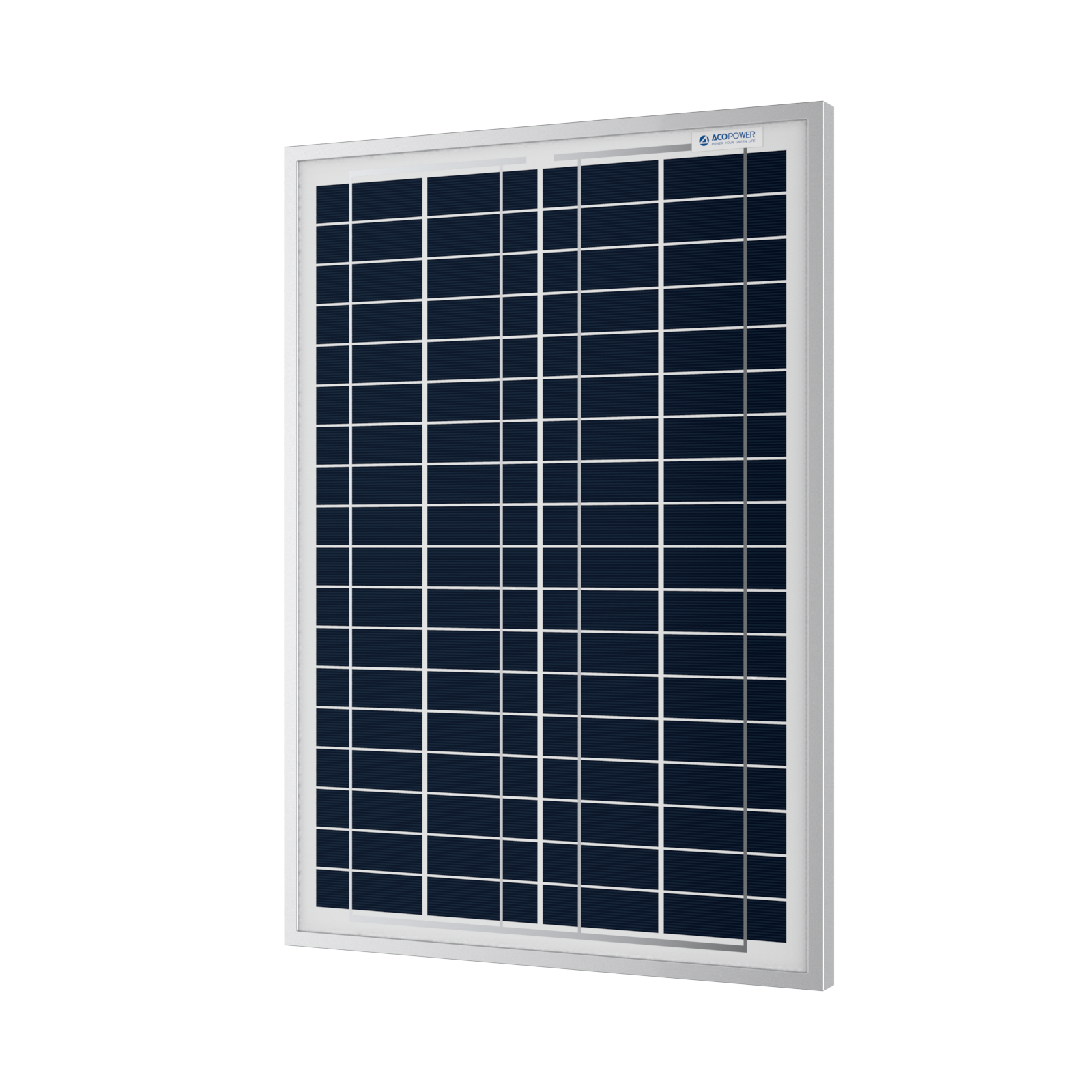 ACOPower 25 Watts Polycrystalline Solar Panel, for 12 Volt Battery Charger