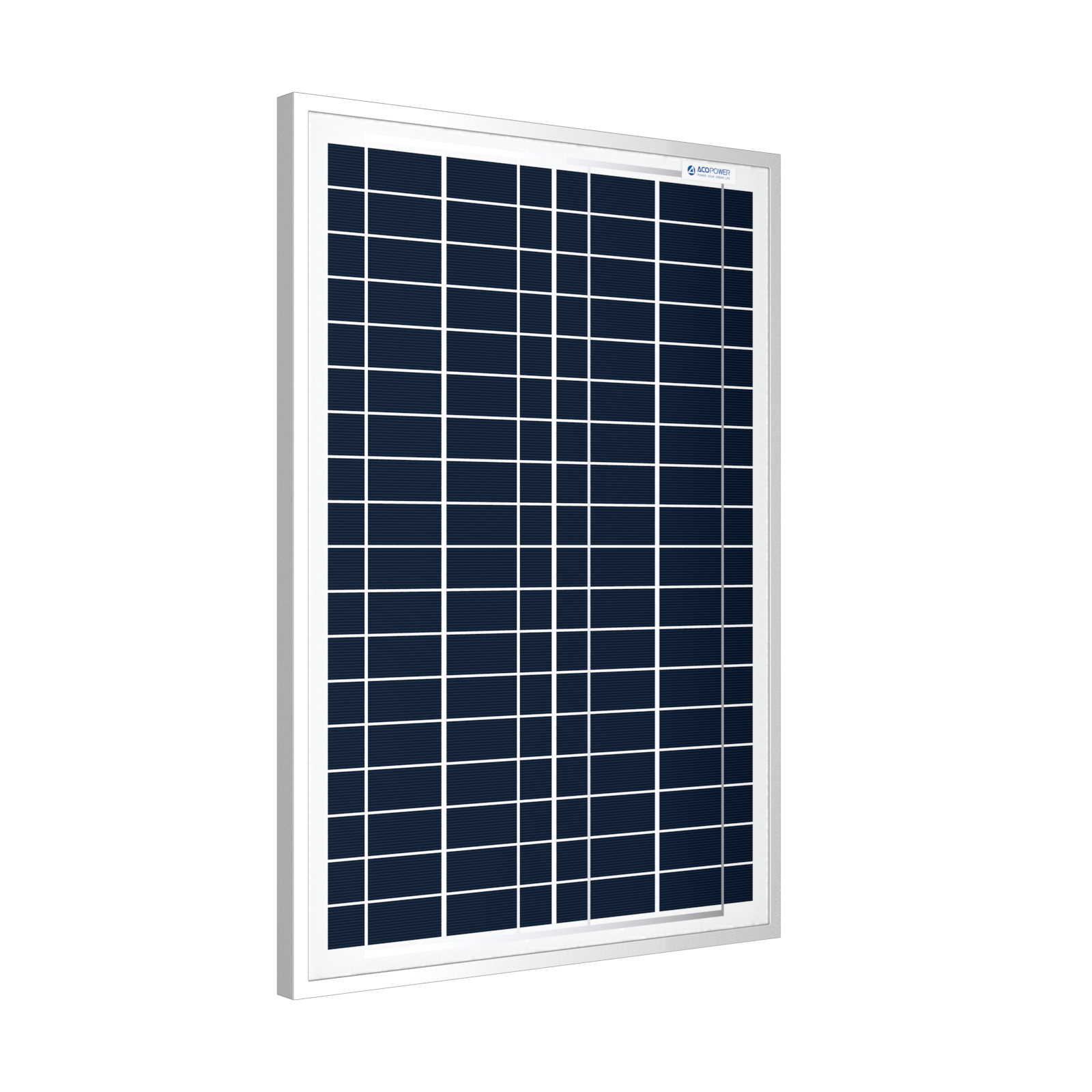 ACOPower 25 Watts Polycrystalline Solar Panel, for 12 Volt Battery Charger