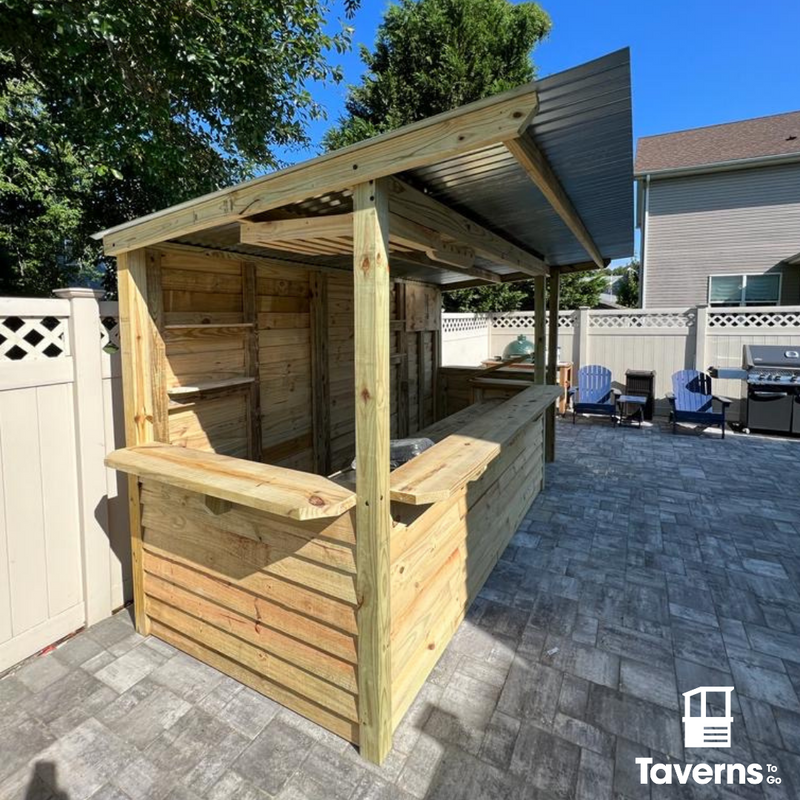 Taverns-To-Go 10 x 5 ft The Dunbar Backyard Patio Bar (LARGE)
