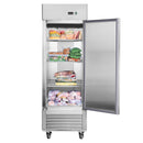 27"W Commercial Freezer 19 cu. ft. Single Solid Door Reach-In Freezer