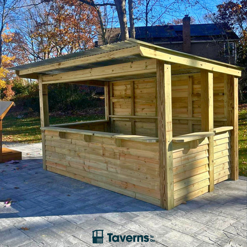 Taverns-To-Go 11 x 8 ft The 7-Up Deluxe (X-LARGE) Backyard Patio Bar