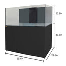 Aqua Dream 185 Gallon Coral Reef Aquarium Ultra Clear Glass Tank & Built in Sump All Black REEF-1500-BK - Serenity Provision