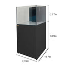 Aqua Dream 90 Gallon Coral Reef Aquarium Ultra Clear Glass Tank & Built in Sump All Black REEF-800-BK - Serenity Provision