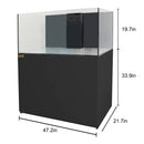 Aqua Dream 130 Gallon Coral Reef Aquarium Ultra Clear Glass Tank & Built in Sump All Black REEF-1200-BK - Serenity Provision