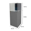 Aqua Dream 50 Gallon Coral Reef Aquarium Ultra Clear Glass Tank & Built in Sump Silver REEF-500-SILVER - Serenity Provision