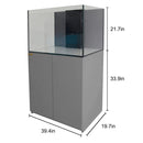 Aqua Dream 115 Gallon Coral Reef Aquarium Ultra Clear Glass Tank & Built in Sump Silver REEF-1000-SILVER - Serenity Provision