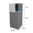 Aqua Dream 63 Gallon Coral Reef Aquarium Ultra Clear Glass Tank & Built in Sump Silver REEF-600-SILVER - Serenity Provision