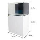 Aqua Dream 115 Gallon Coral Reef Aquarium Ultra Clear Glass Tank & Built in Sump All White REEF-1000-WT - Serenity Provision