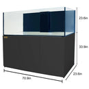 Aqua Dream 220 Gallon Coral Reef Aquarium Ultra Clear Glass Tank & Built in Sump All Black REEF-1800-BK - Serenity Provision