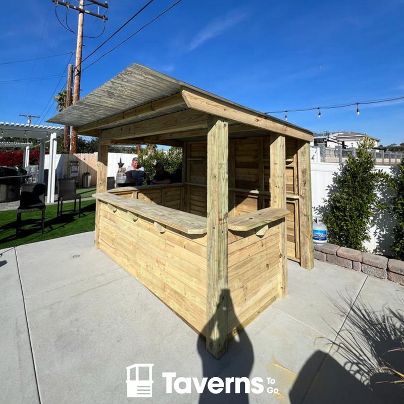 Taverns-To-Go 11 x 8 ft The 7-Up Deluxe (X-LARGE) Backyard Patio Bar