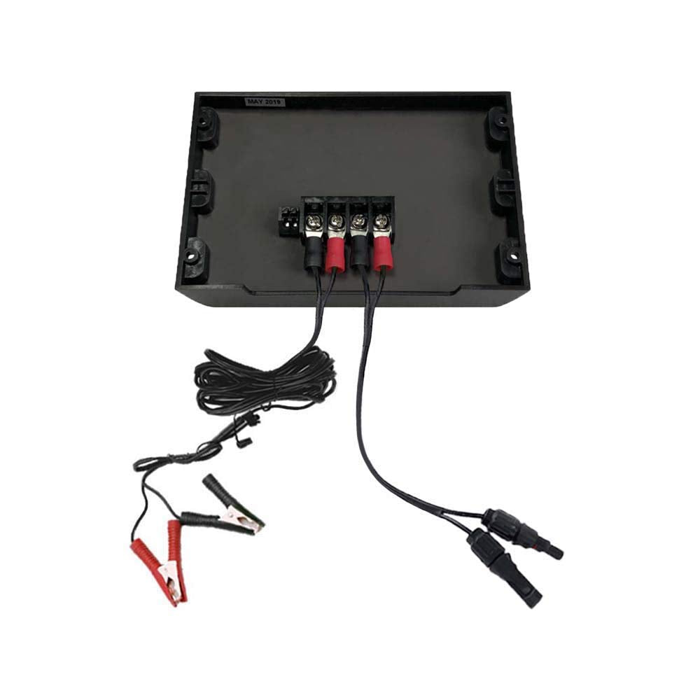 ACOPOWER 20A ProteusX Waterproof PWM Solar Charge Controller with Alligator Clips and solar panel connector