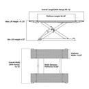 Katool KT-X85 8,000 Lbs Mid Rise Scissor Lift - Serenity Provision