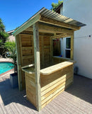 Taverns-To-Go 6 x 4 ft The Temple Bar Backyard Patio Bar (SMALL)