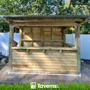 Taverns-To-Go 11 x 6 ft Dunbar Deluxe Backyard Patio Bar(LARGE)