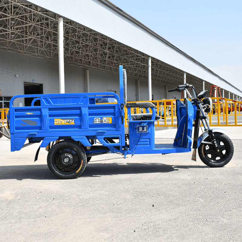 Electric Cargo Tricycle, 1650lb Load Capacity with Loading Car Hopper