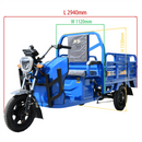 Electric Cargo Tricycle, 1650lb Load Capacity with Loading Car Hopper