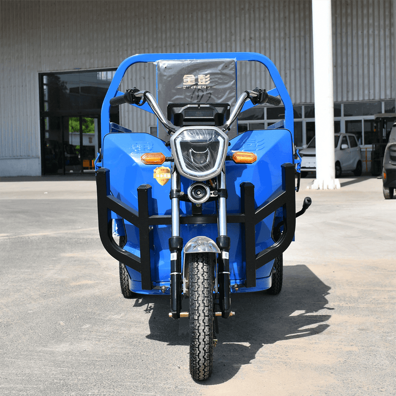 Electric Cargo Tricycle, 1650lb Load Capacity with Loading Car Hopper